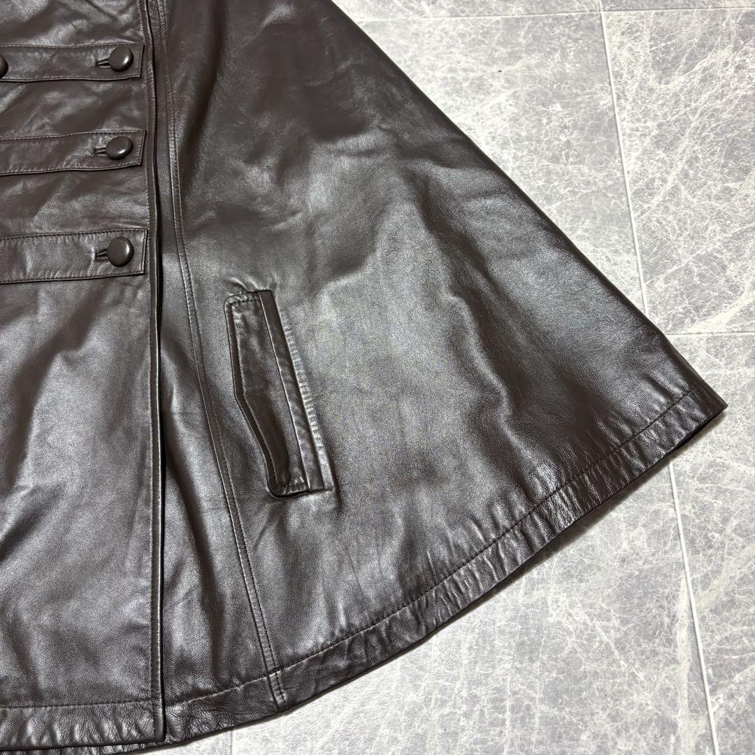 専用　⭐︎BALMAIN⭐︎ バルマン ポンチョ　ジャケット　レザー　ブラウン