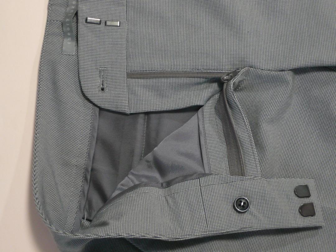 theory luxe グレー スラックス ストレッチ スリム サイズ36