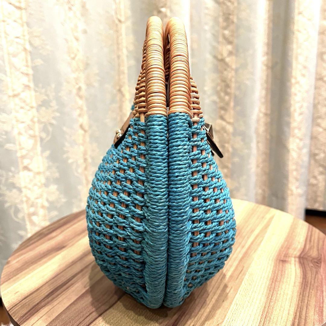 美品✨ケイトスペード カゴバッグ ショルダーバッグ ターンロック ✨Bランク kate spade ケイトスペード カゴバッグ ミニ