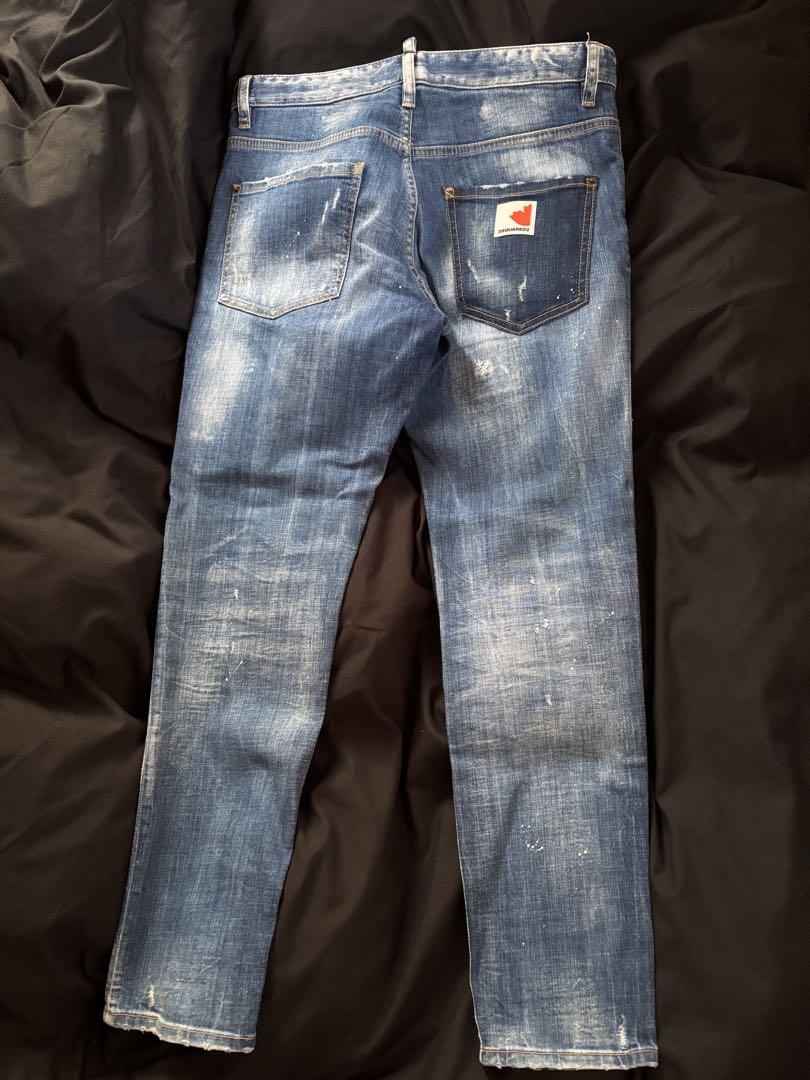 新品未使用品　DSQUARED2 ディースクエアード　スケーターデニム 激レア 新品未使用 10 8万 DSQUARED2 デカジップ ビッグジップ
