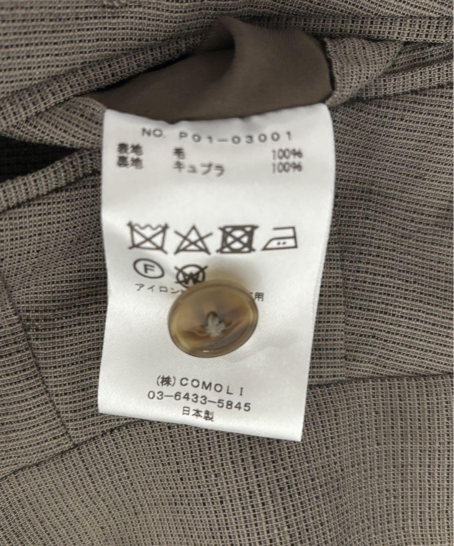 パンツ 19SS COMOLI WOOL 2Tuck BEIGE