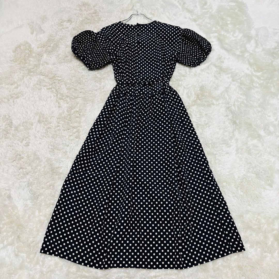 美品♡希少♡ピンクハウス　段々ワンピース　ティアード　ピコフリル 被せ 黒 美品♡希少♡ピンクハウス 段々ワンピース ティアード