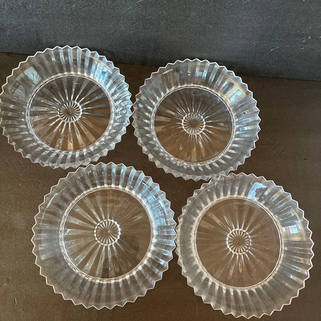 Baccarat ミルニュイ サラダプレート 4枚セット 19.5cmBACCARAT