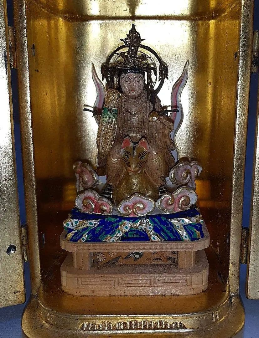 レア 稲荷神像 仏像 厨子 F - メルカリ