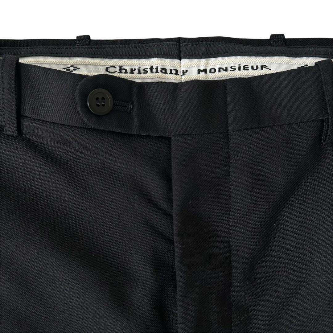 Christian Dior スラックス　黒　ロケットタロン　70s〜90s