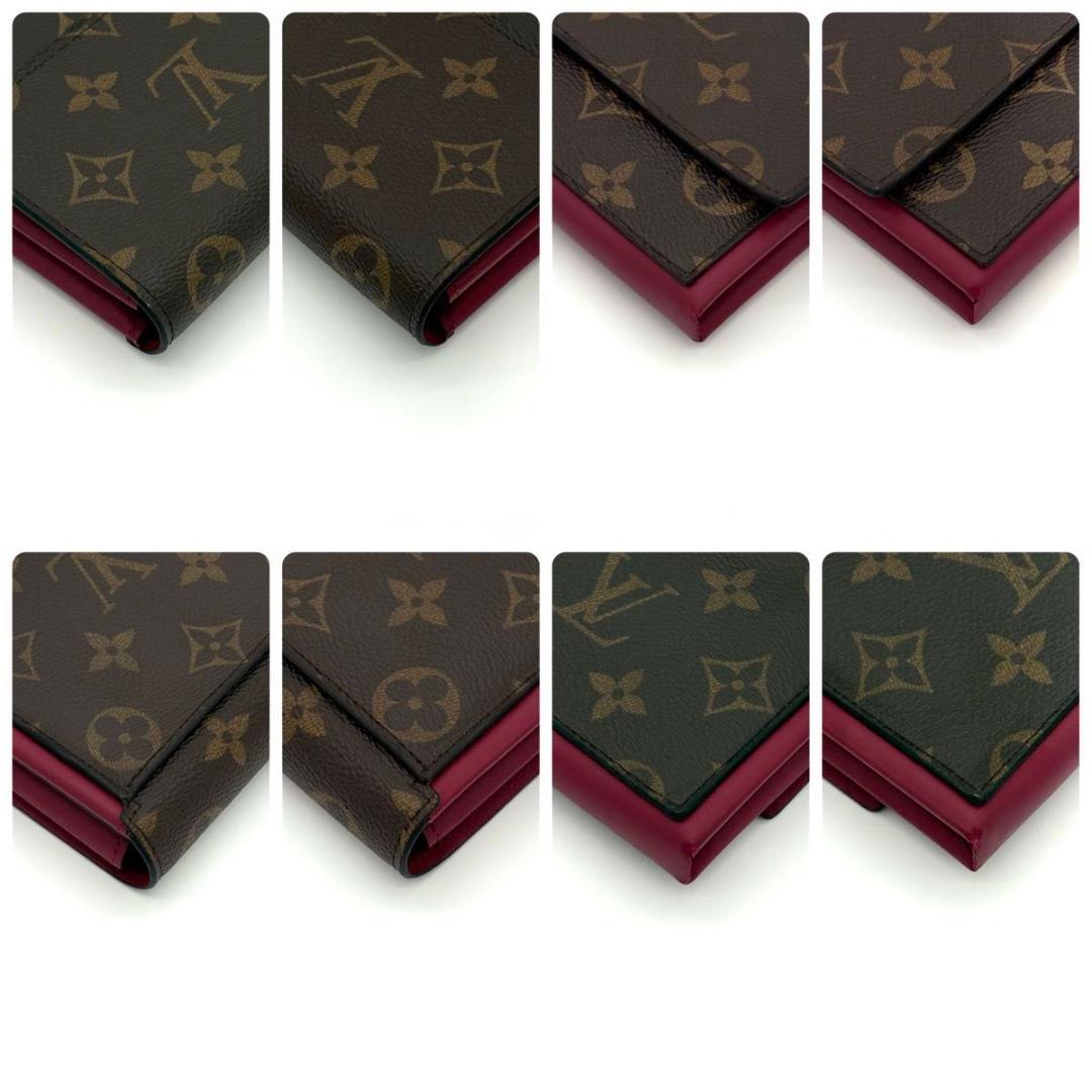 ルイヴィトン 長財布 モノグラム ポルトフォイユ フロール フューシャ 1966