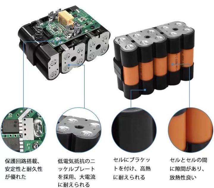 お得な4個セット⭐️18Vバッテリー 工具用交換 PSE認証 残量指示 お得な4個セット⭐️18Vバッテリー 工具用交換 PSE認証 残量指示