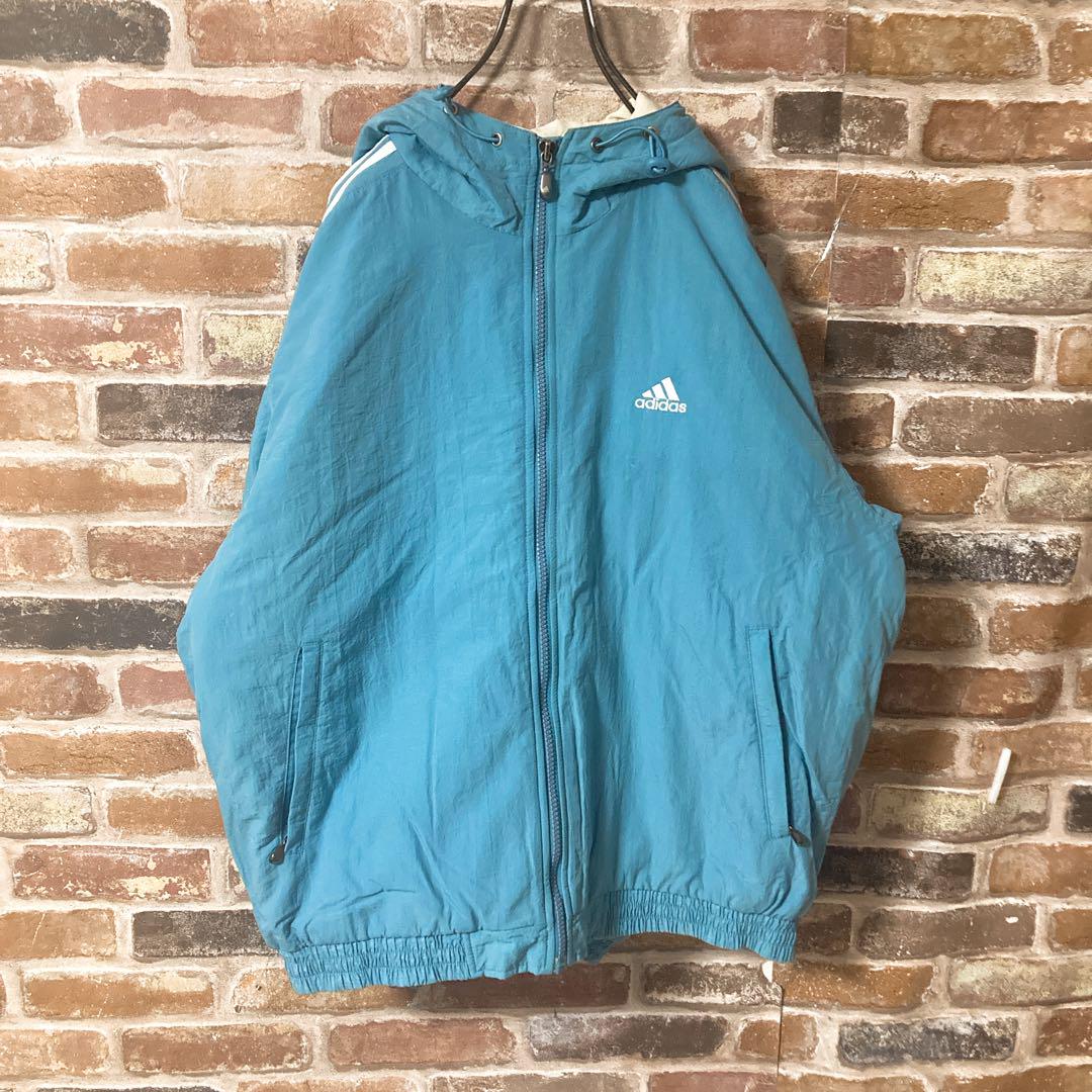 《人気》adidas ブルゾン　ジャケット　中綿入り　フルジップパーカー　M