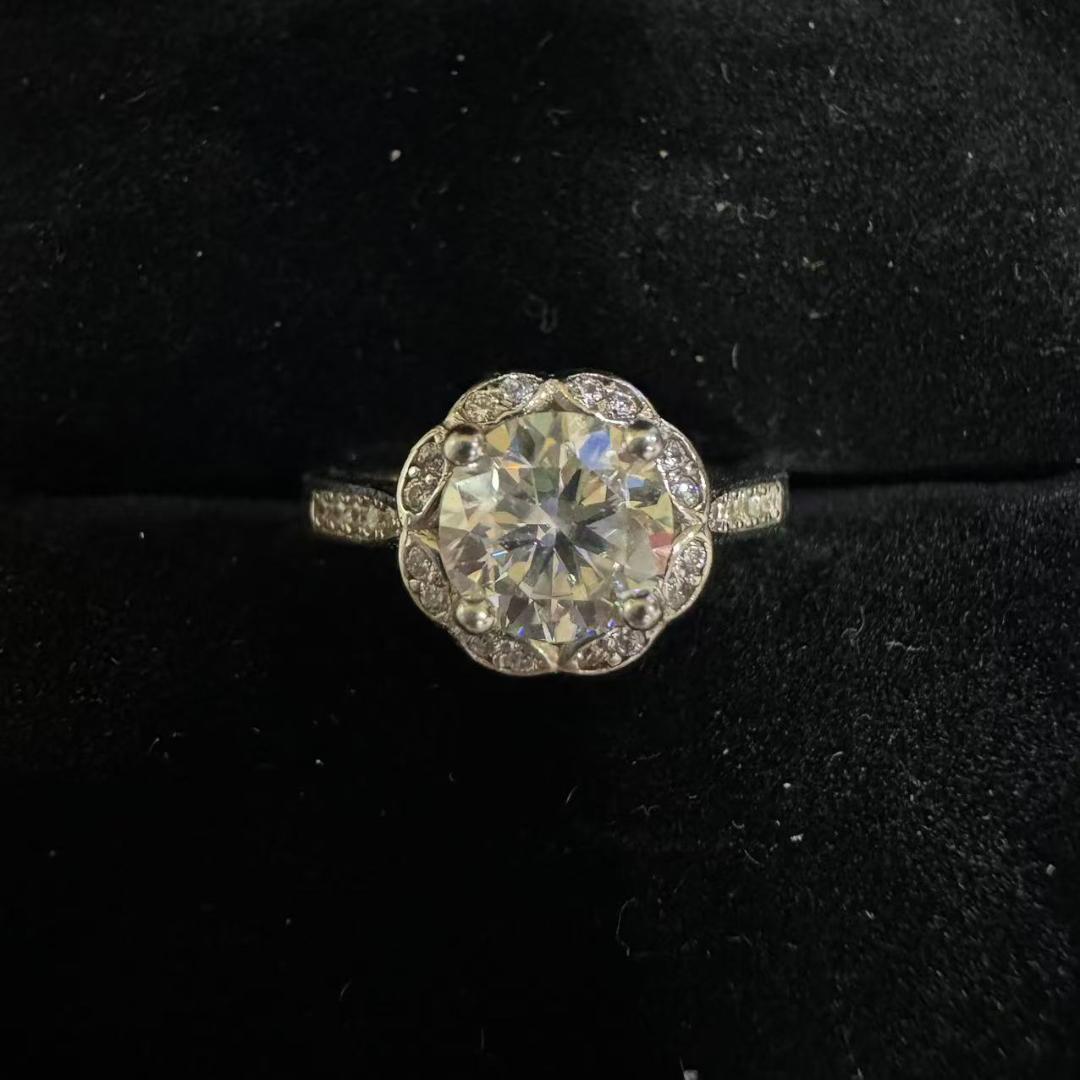 遺品整理 K18 D1.00ct 刻印 ダイヤモンド リング