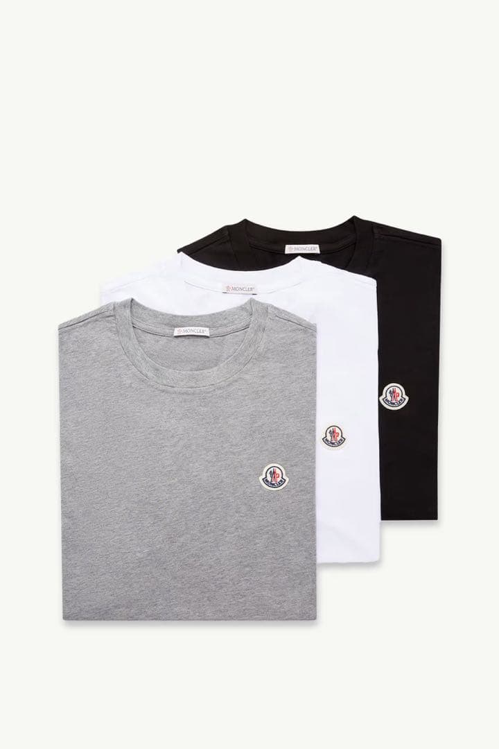 MONCLER】ロゴ Tシャツ (3枚セット) MONCLER】ロゴ Tシャツ (3枚セット)
