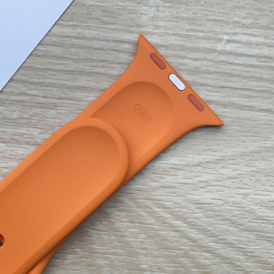 2138 未使用　Apple Watch エルメス　オレンジ　ラバー　スポーツ