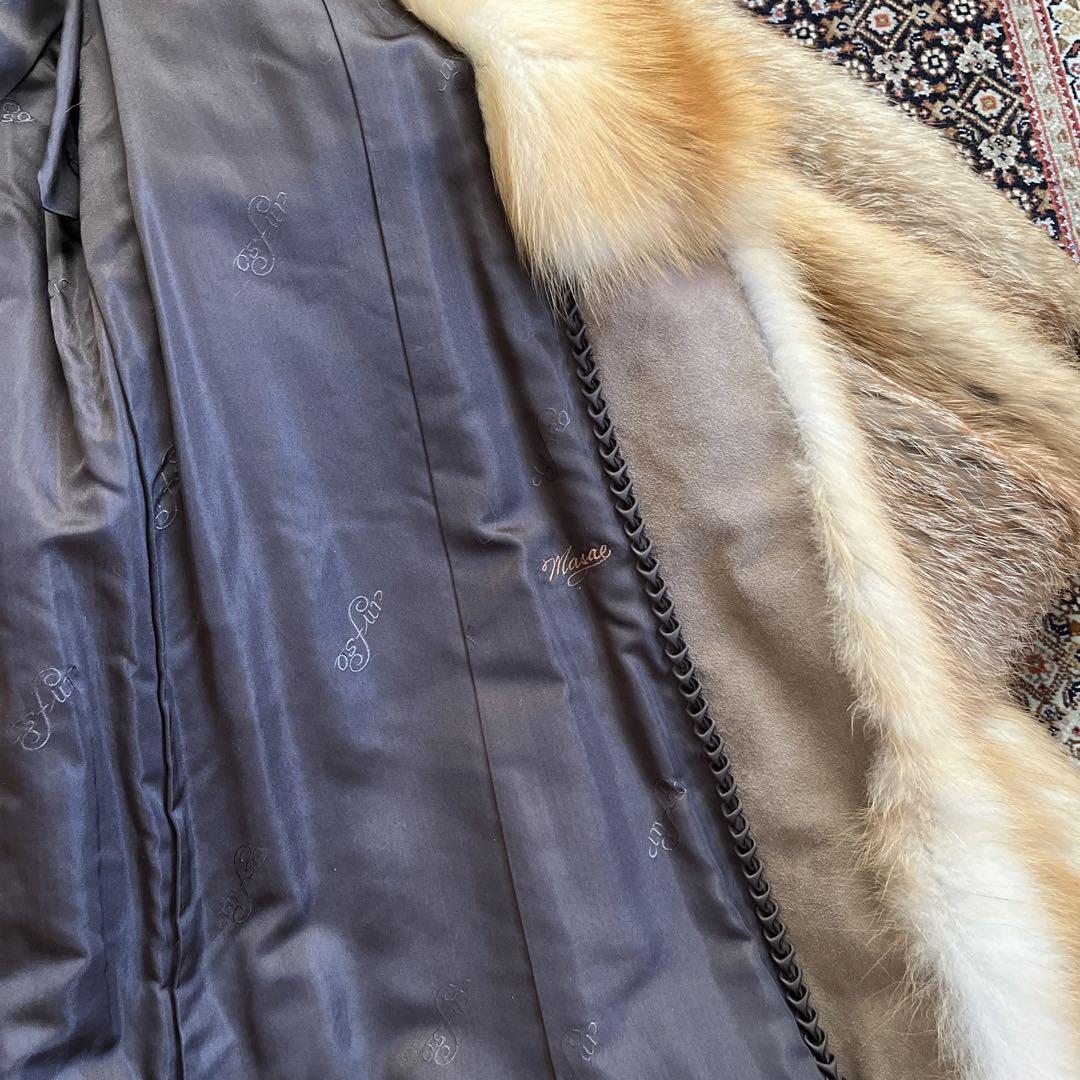 お値下げしました 超美品 OSFUR レッドフォックス 毛皮ロング