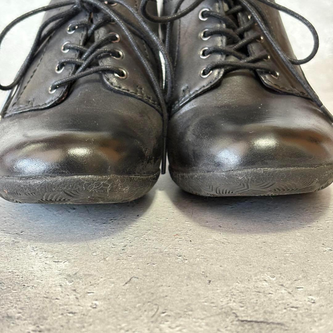 ダンスコ　DANSKO (37) ブーティー　レースアップシューズ　ヒール　黒