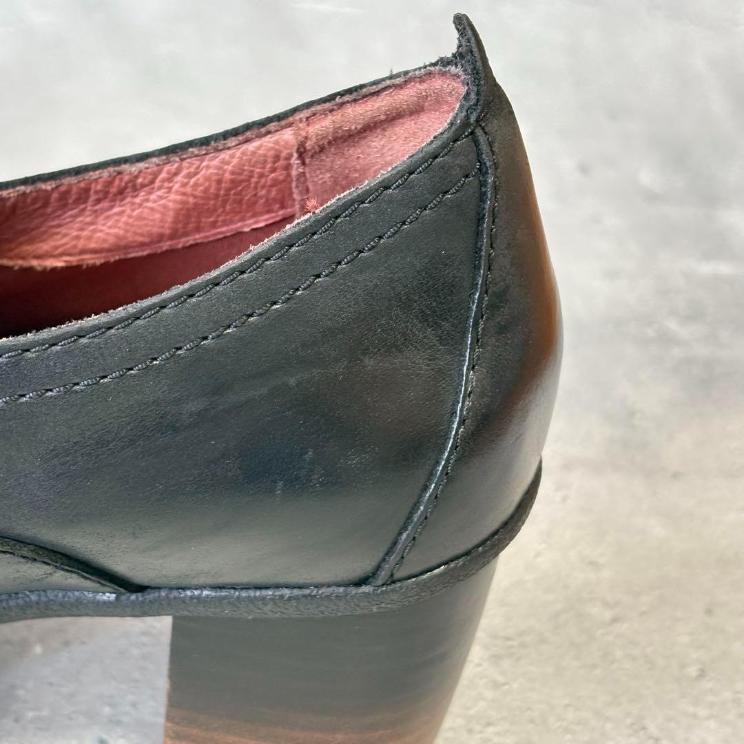 ダンスコ　DANSKO (37) ブーティー　レースアップシューズ　ヒール　黒