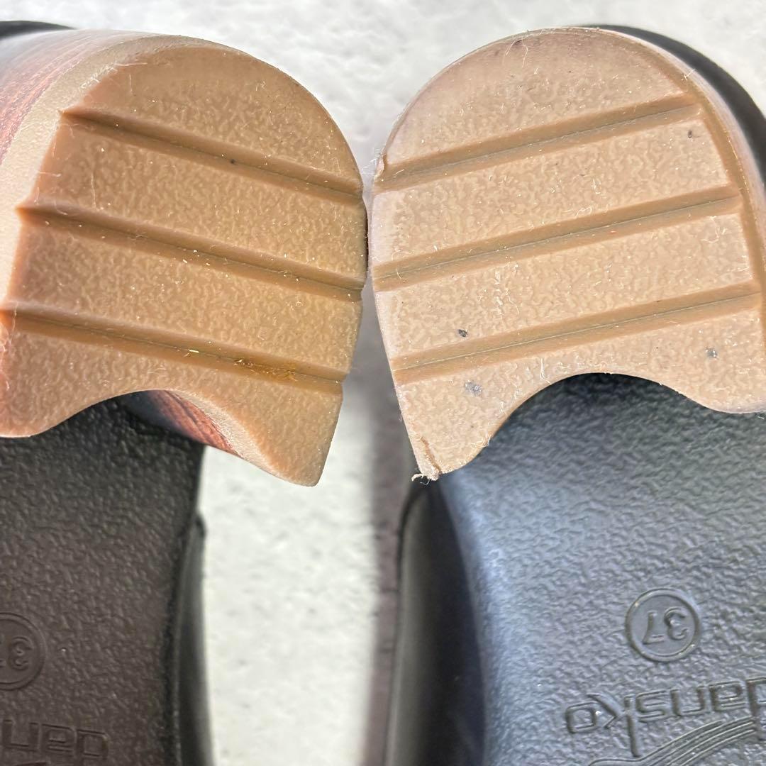 ダンスコ　DANSKO (37) ブーティー　レースアップシューズ　ヒール　黒