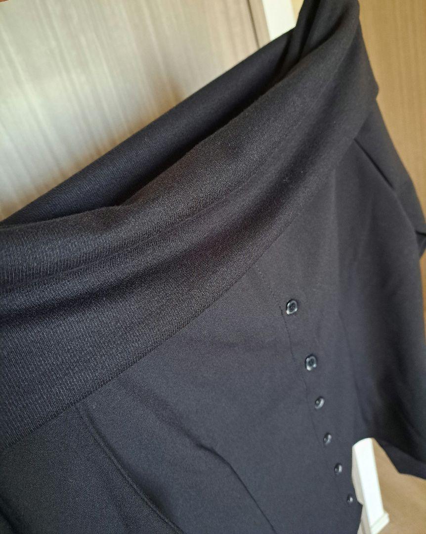 【美品】eneu docking offshoulder shirt