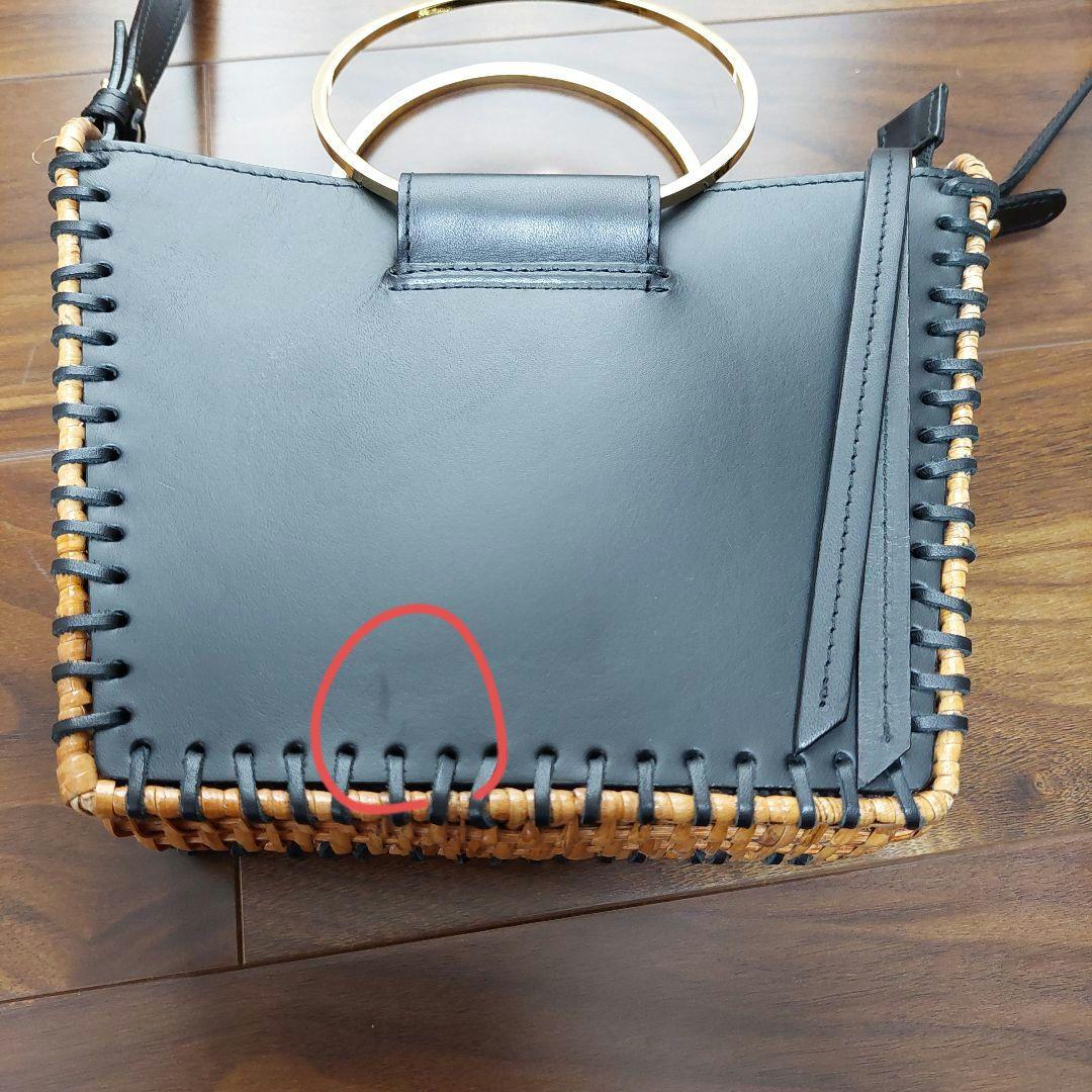 VIOLA d'ORO ヴィオラドーロ かごバッグ 黒/ナチュラル 2way