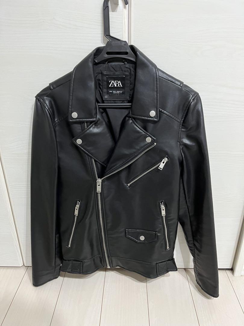 ZARA ブラック ライダースジャケット Mサイズ ZARA オーバーサイズ サテンシャツ ジャケット ブラック - メルカリ