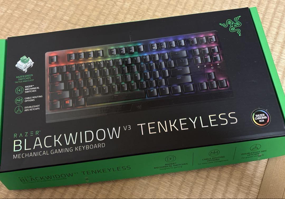 【良品】RazerBLACKWIDOW V3 TENKEYLESS【除菌清掃済】