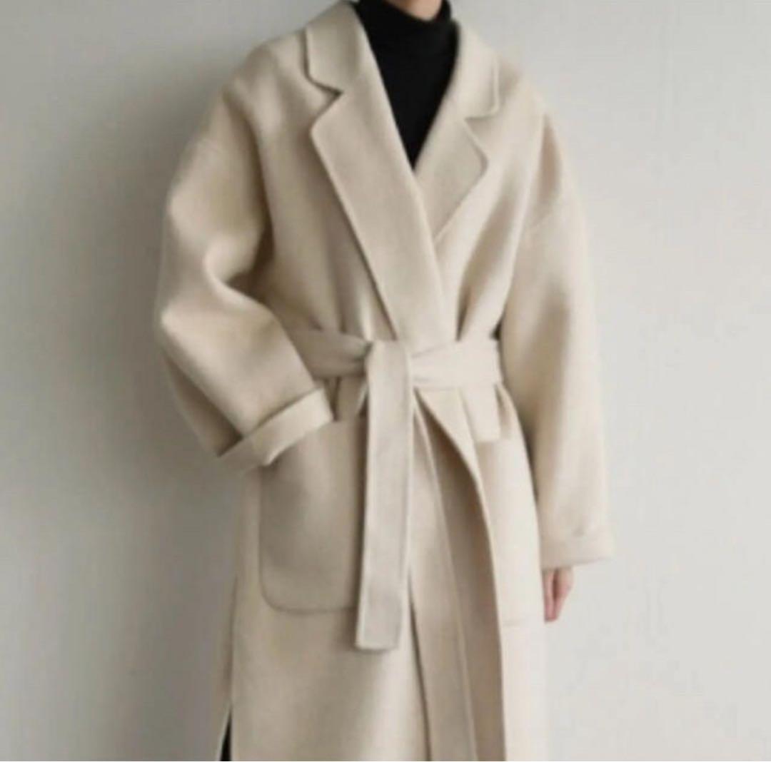 新品】l-a-t-o Hand Made Alpaca Coat ivory