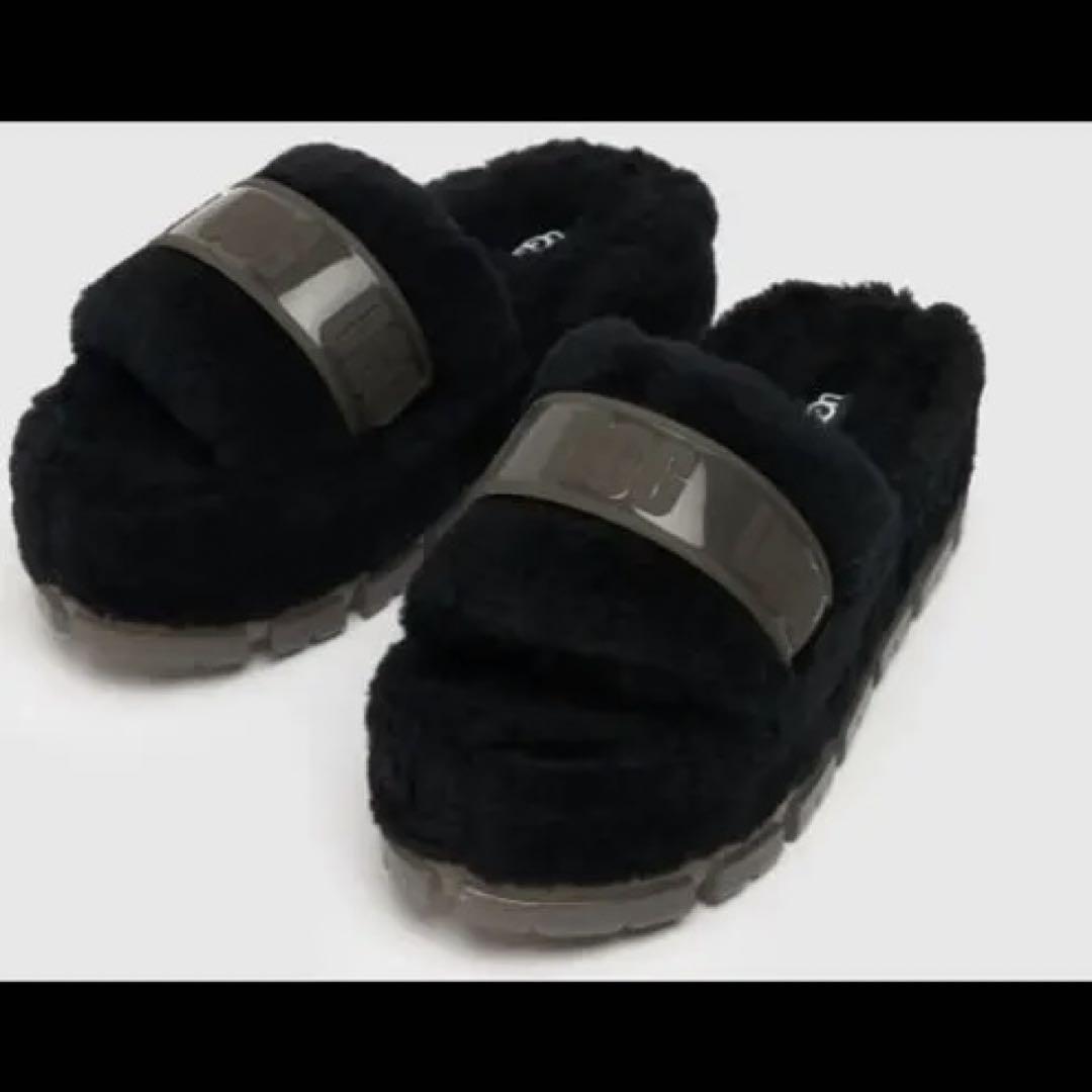 【厚底ふわふわ】アグUGG Fluffita Clearスリッパサンダル