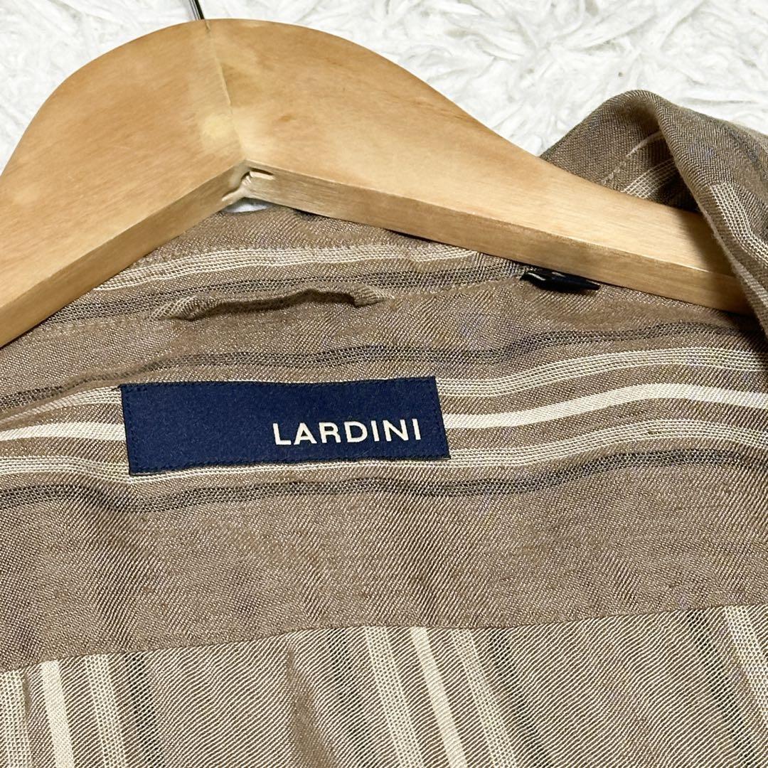 LARDINI ラルディーニ リネン ストライプ シャツ ジャケット 春夏 S