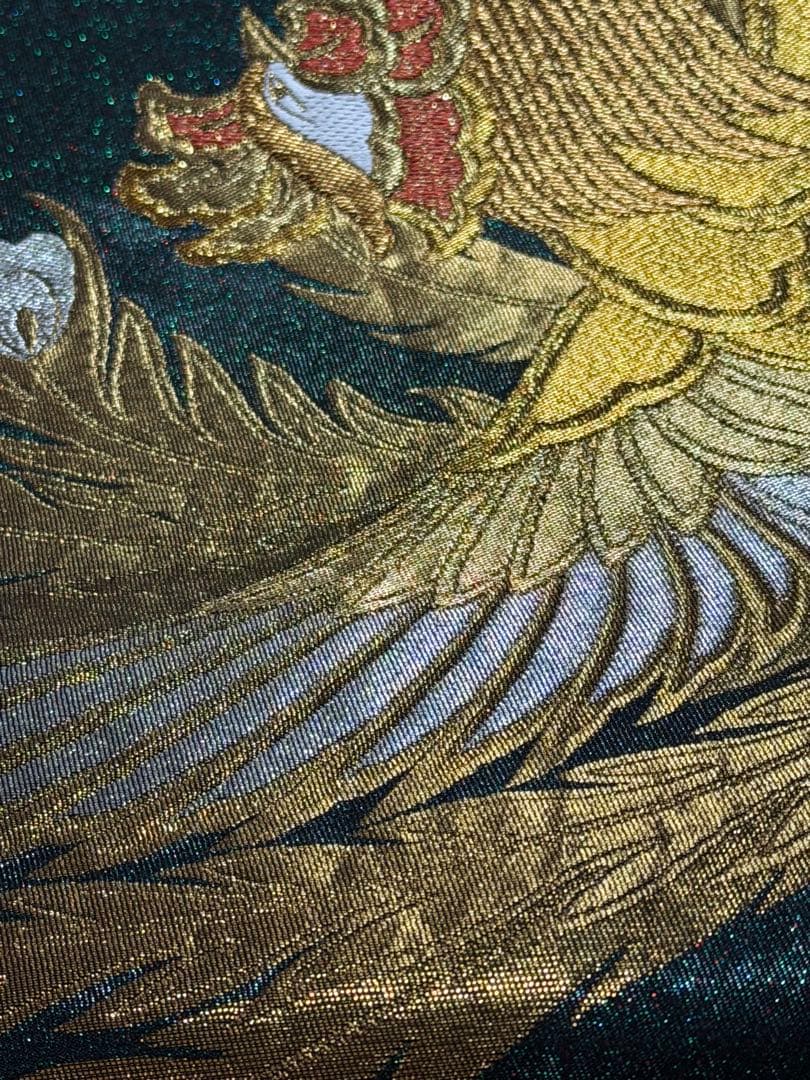 【美品】六通柄袋帯 鳳凰文様 金銀糸 振袖 黒留袖 色留袖 訪問着 フォーマル 【美品】六通柄袋帯 鳳凰文様 金銀糸 振袖 黒留袖 色留袖 訪問着 フォーマル