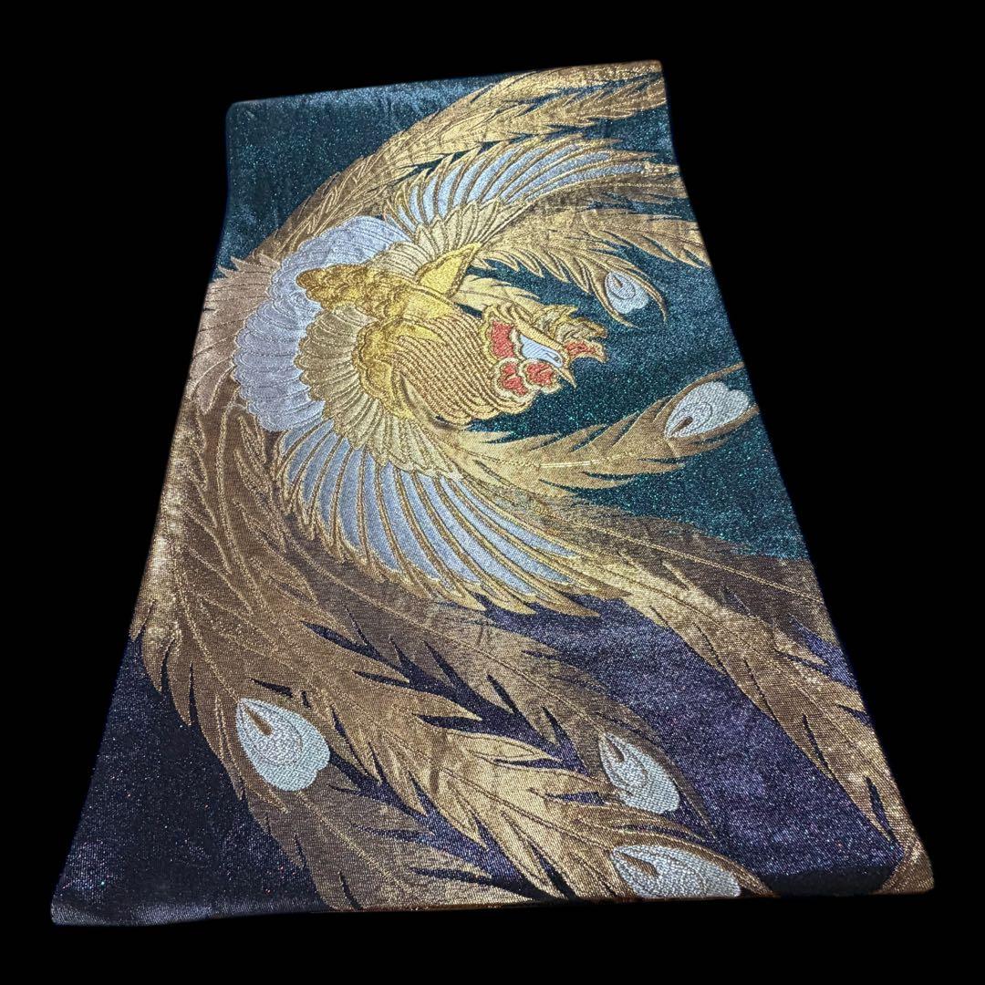 【美品】六通柄袋帯 鳳凰文様 金銀糸 振袖 黒留袖 色留袖 訪問着 フォーマル 【美品】六通柄袋帯 鳳凰文様 金銀糸 振袖 黒留袖 色留袖 訪問着 フォーマル