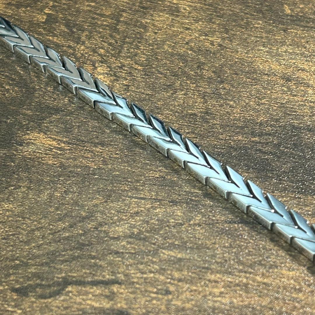 希少 シルバー925 ブレスレット メキシコ タスコ製 ヘリンボーンデザイン 希少 シルバー925 ブレスレット メキシコ タスコ製 ヘリンボーン