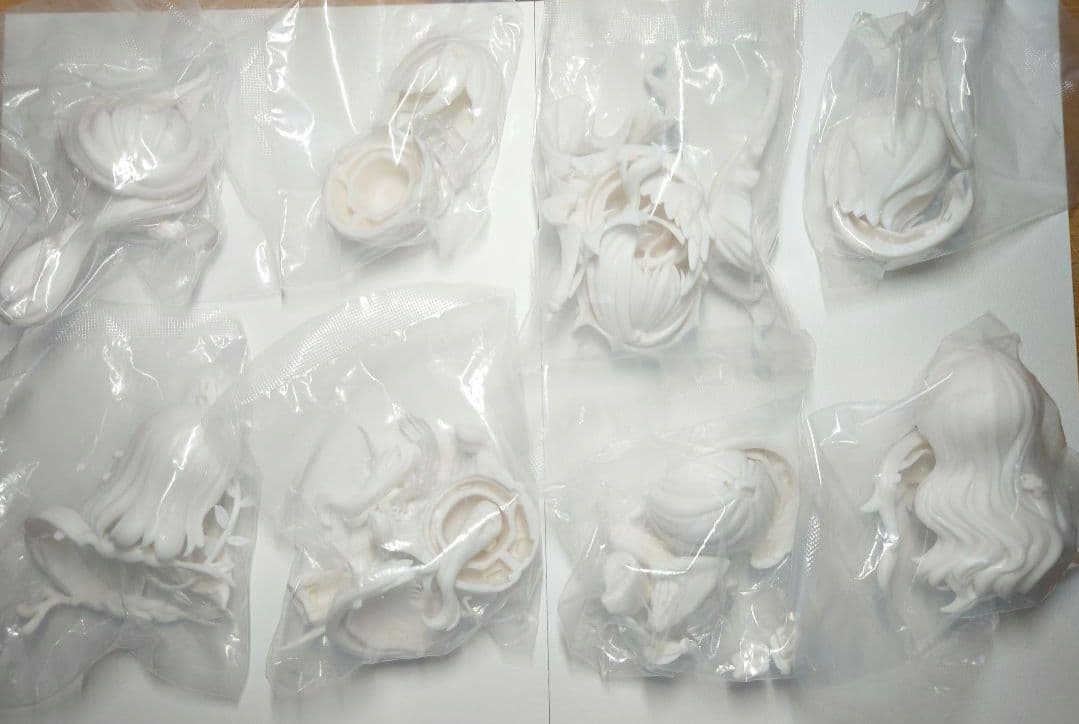 ルナに捧ぐ クラファン特典 未塗装ヘアパーツ 8点セット