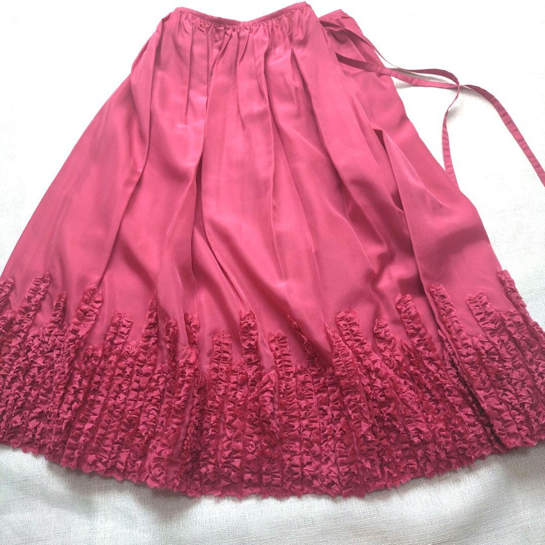 【ポールスミスウーマン】フレアーロングスカート✧Size38✧フリル❀春