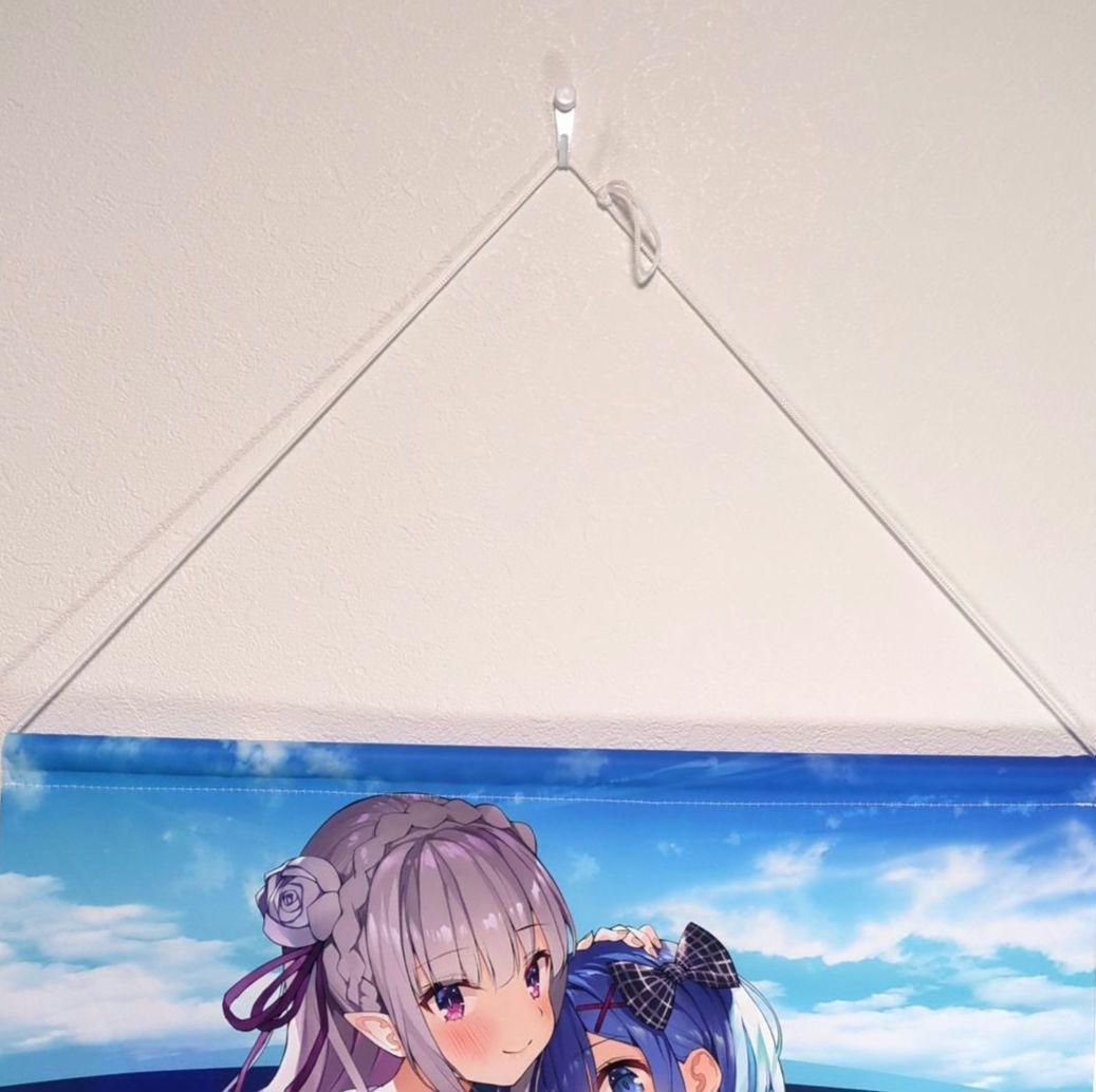 とっておきし新春福袋 リゼロ レム×エミリア まかろん帝国 がおう B2タペストリー タペストリー
