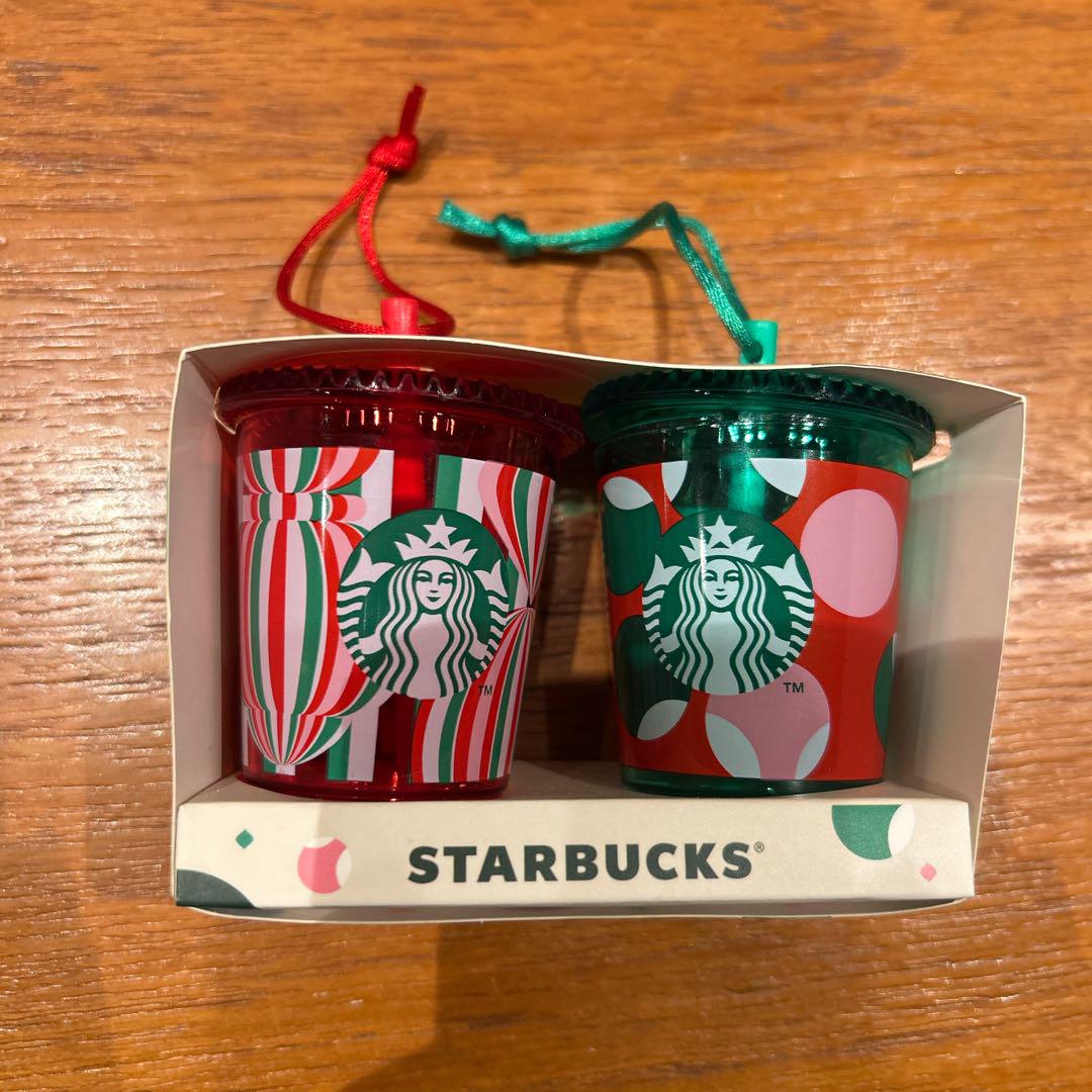 【未使用】STARBUCKSホリデー2024オーナメントカップセットクリスマス
