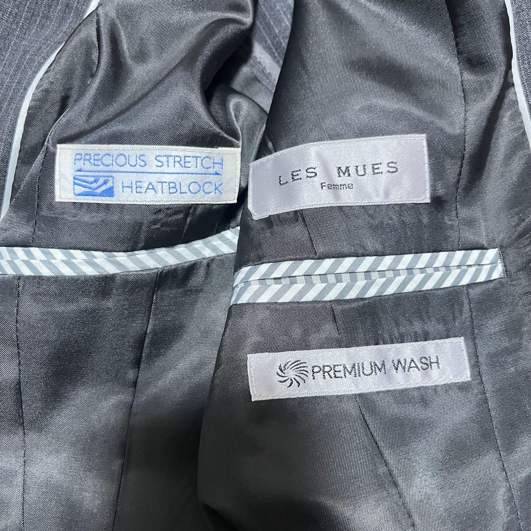 【未使用に近い】LES MUES 1釦 ストレッチ スーツ セットアップ