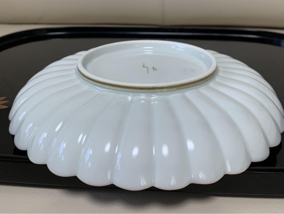 新品未使用品　空萌工房　うさぎガーデン　菊割6寸皿
