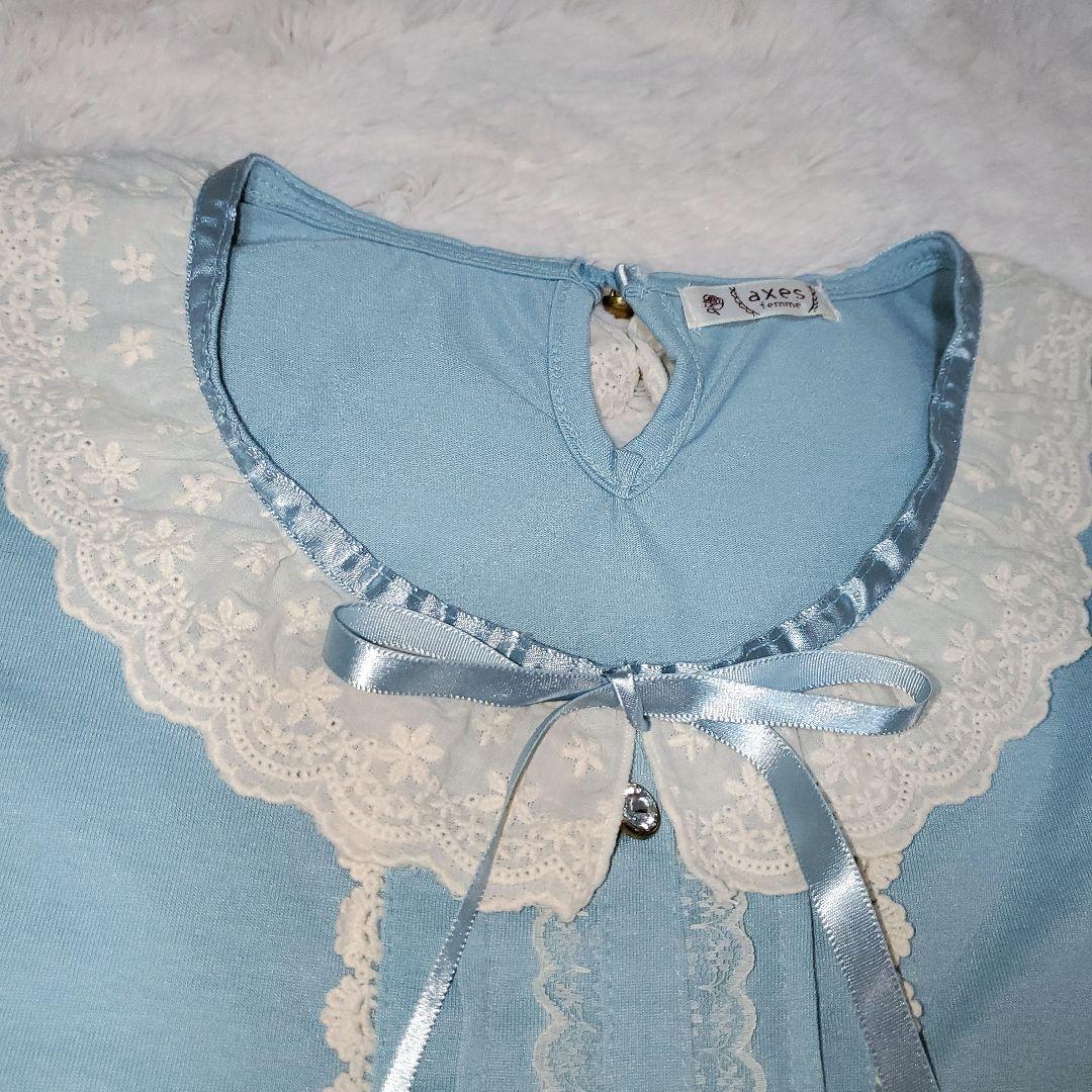 美品 axes femme リボン 半袖 Tシャツ バレエコア 姫系 Y2K