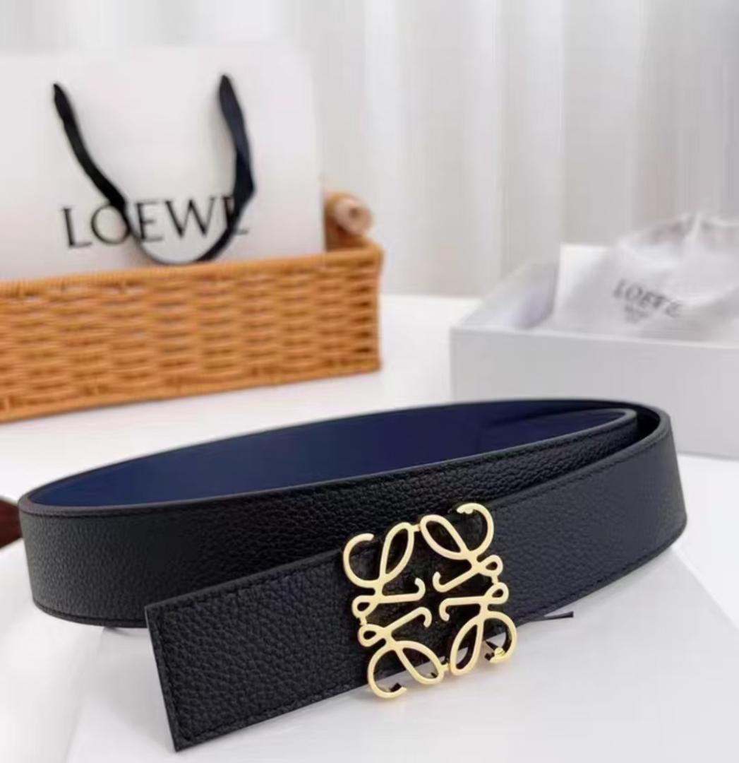 LOEWE 黒 レザー ベルト - メルカリ