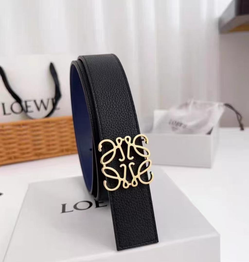 LOEWE 黒 レザー ベルト - メルカリ