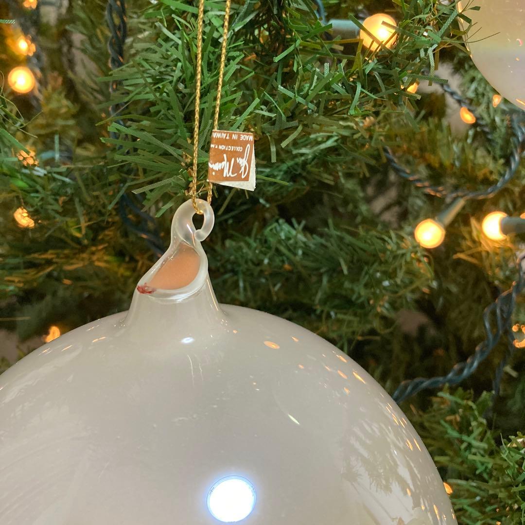 オーナメントボー11個 オフホワイト目立った傷や汚れなし