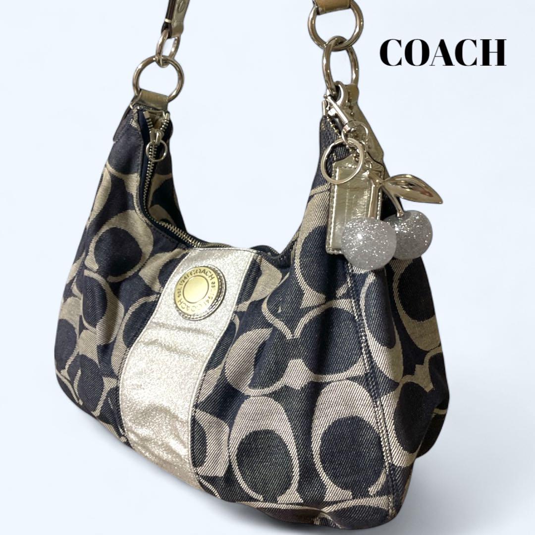 Coach Signature Shoulder Bag コーチ　デニムバッグ