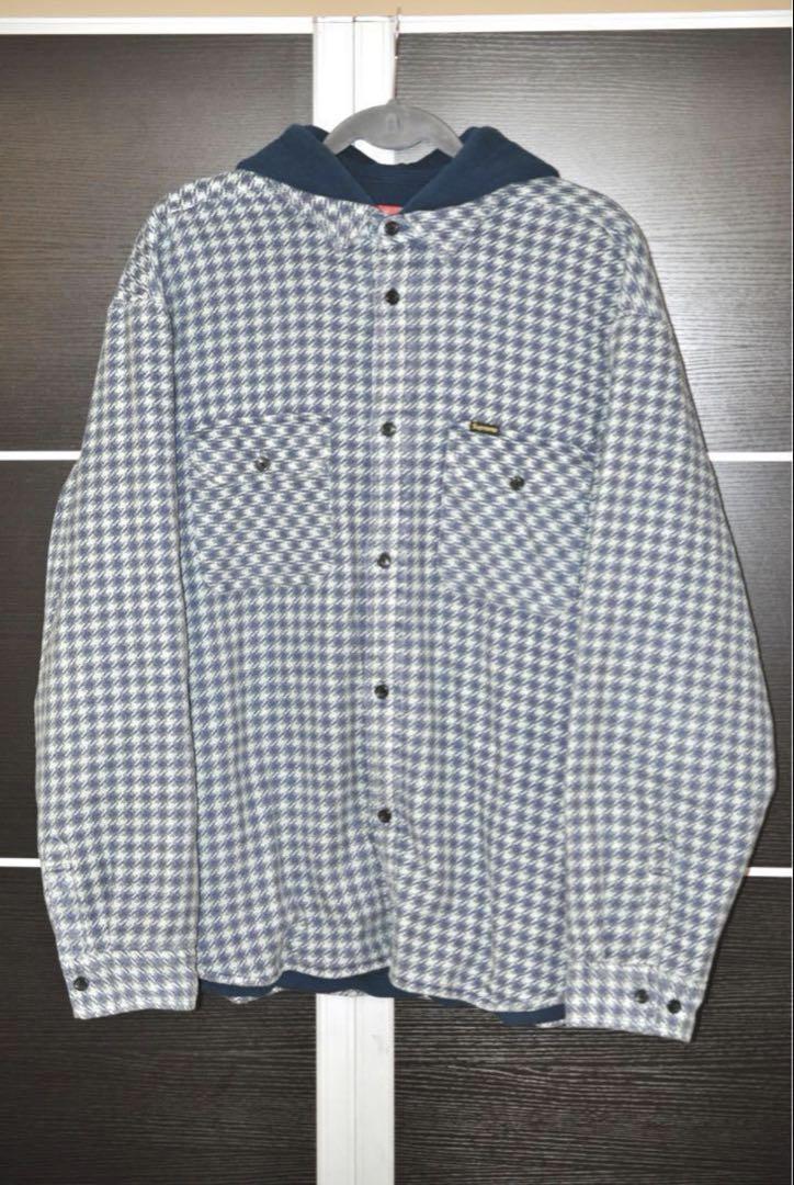 Supreme Houndstooth Flannel Hooded