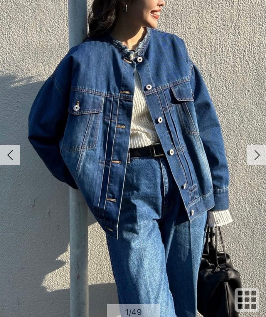 ノー デニムジャケット デニムパンツ セット SIZE fredy emue