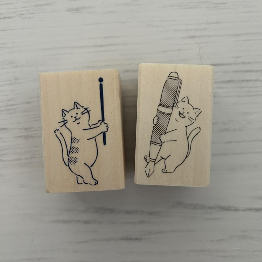 猫はんこマステのあいぼうインクのあいぼうスタンプデコレーション年賀状