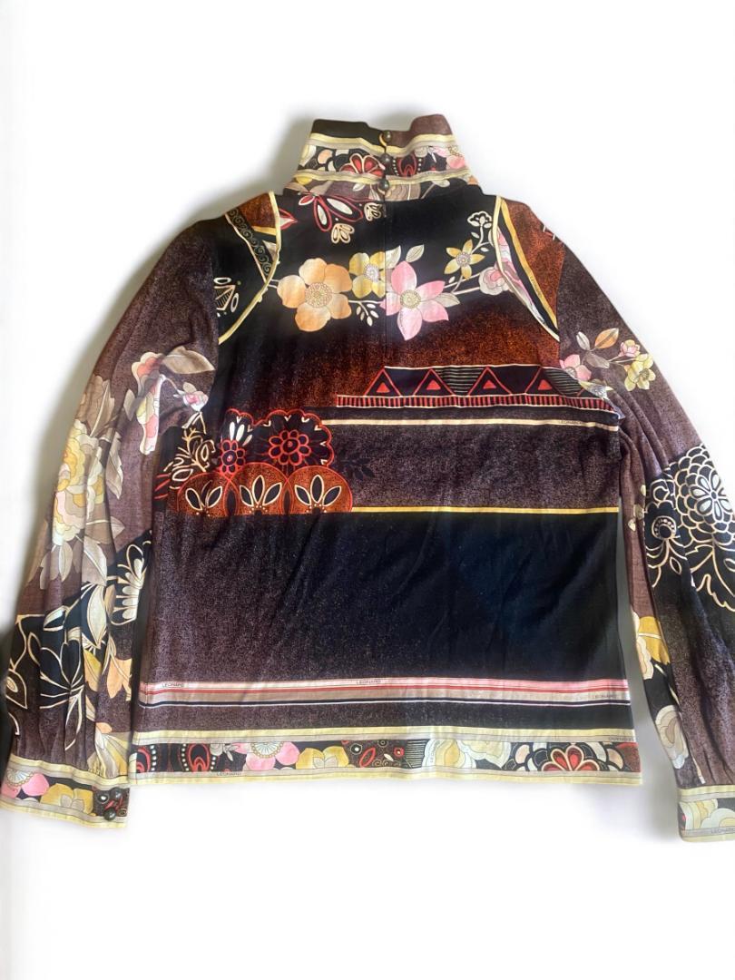LEONARD PARIS ＊美品花柄ハイネック長袖トップス・ブラウス＊Lサイズ LEONARD PARIS ＊美品花柄ハイネック長袖トップス・ブラウス＊L