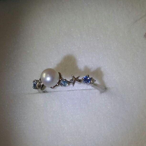 豪華 値下げしました！！！！！サマンサ 淡水パール リング 新品 アクセサリー