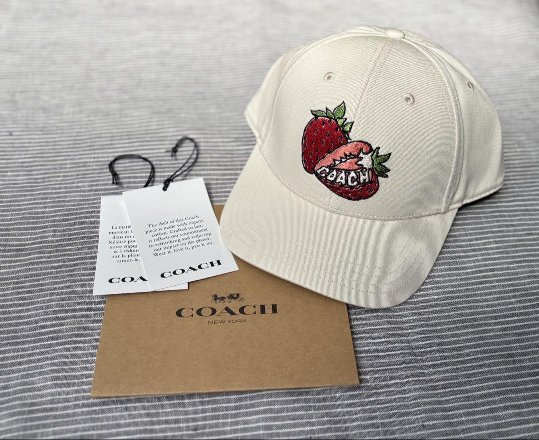 ★Coach★コーチ 刺繍ロゴ ベースボールハット キャップ 帽子 COACH - 新品 コーチ COACH キャップ ベースボールハットの通販