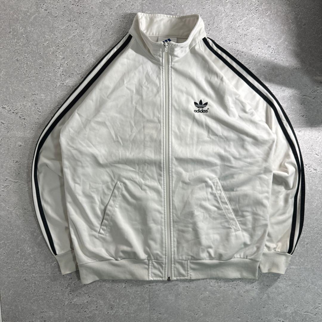 【希少】adidas 90s トラックジャケット ファイヤーバード ホワイト L