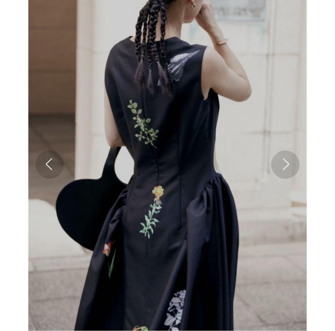 Ameri VINTAGE ELEANOR LINEN LIKE DRESS