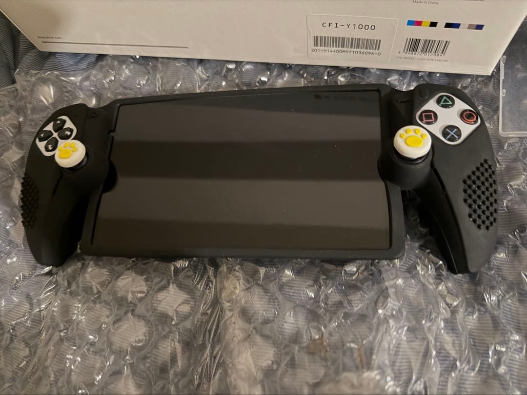 白 ボタン黒やや傷や汚れあり