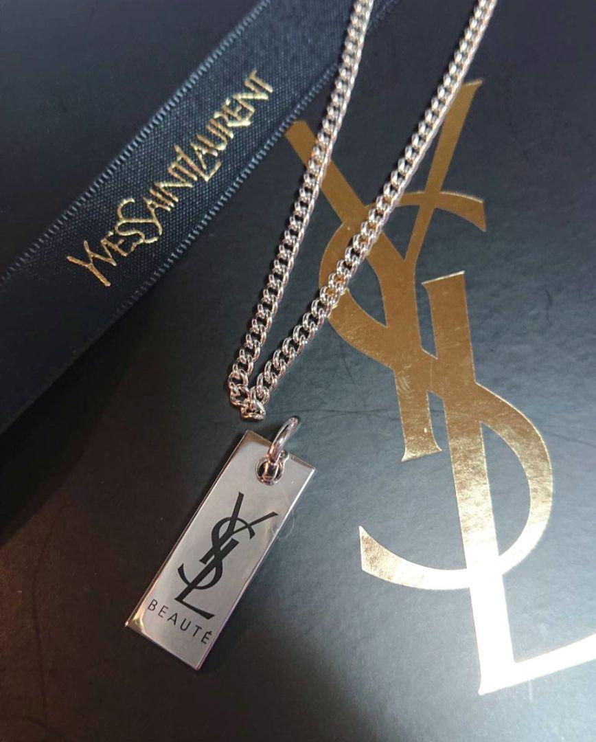 【正規 未使用】YVES SAINT LAURENT銀色/3㎜ネックレスチェーン 正規 未使用】YVES SAINT LAURENT銀色/3㎜ネックレスチェーン